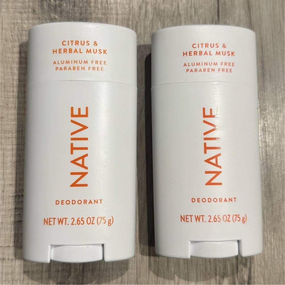 Native Deodorant Citrus & Herbal Musk Aluminum-Free 2pk 2.65oz